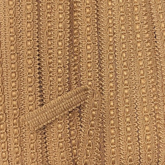 GIMP BRAID Fancy 15mm Old Gold Per meter / Mollies New Zealand