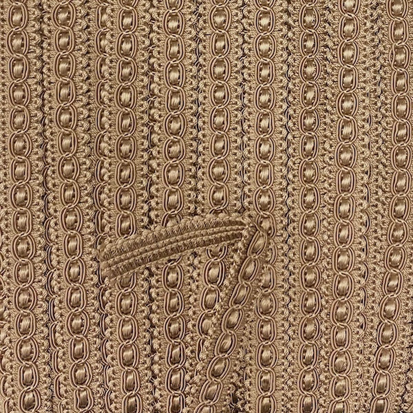 GIMP BRAID Fancy 15mm Beige Per meter / Mollies New Zealand