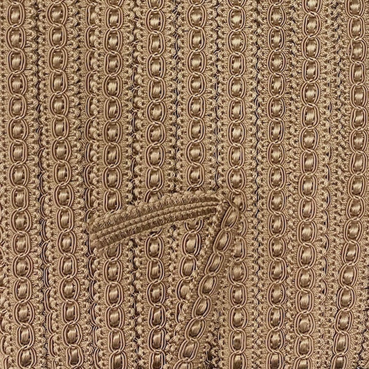 GIMP BRAID Fancy 15mm Beige Per meter / Mollies New Zealand