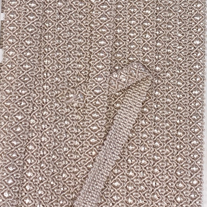 GIMP BRAID Zag 15mm Light Beige Per meter / Mollies New Zealand