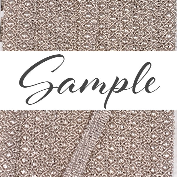 GIMP BRAID Zag 15mm Light Beige / Mollies New Zealand
