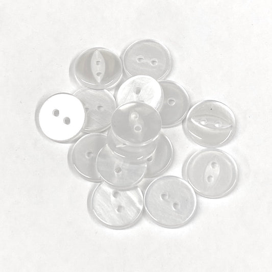 SULLIVANS Button 2-Hole White / Mollies New Zealand