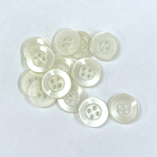 SULLIVANS Button 4-Hole White / Mollies New Zealand