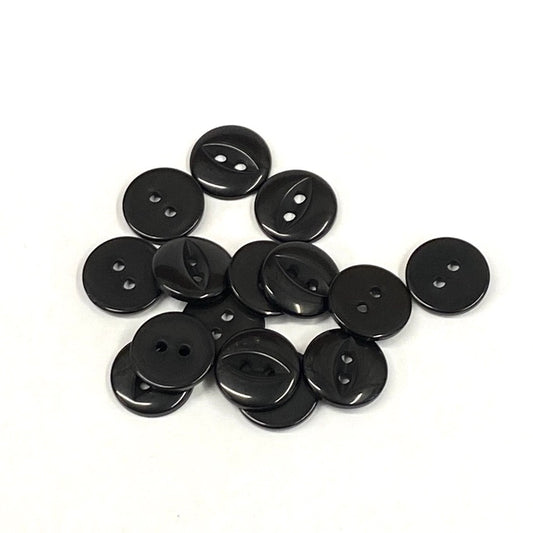 SULLIVANS Button 2-Hole Black / Mollies New Zealand