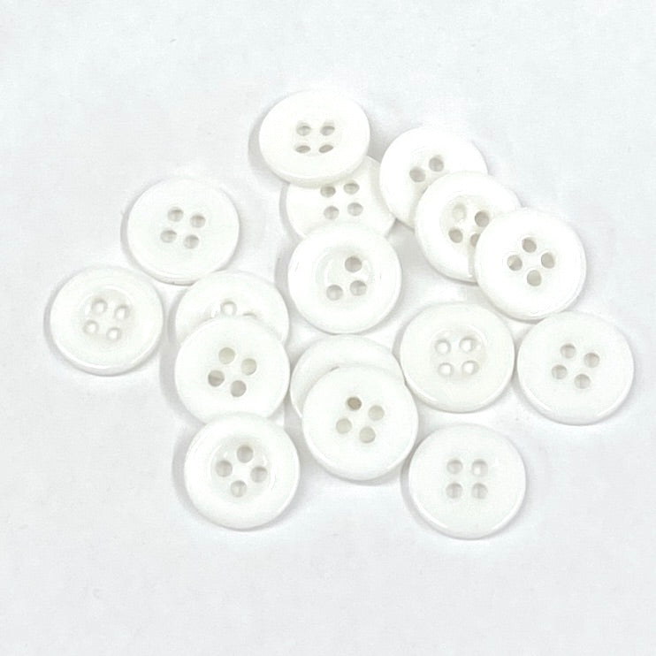 SULLIVANS Button 4-Hole White / Mollies New Zealand