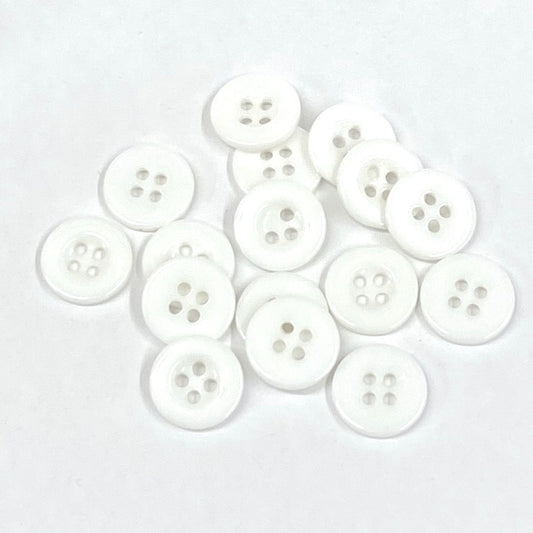 SULLIVANS Button 4-Hole White / Mollies New Zealand