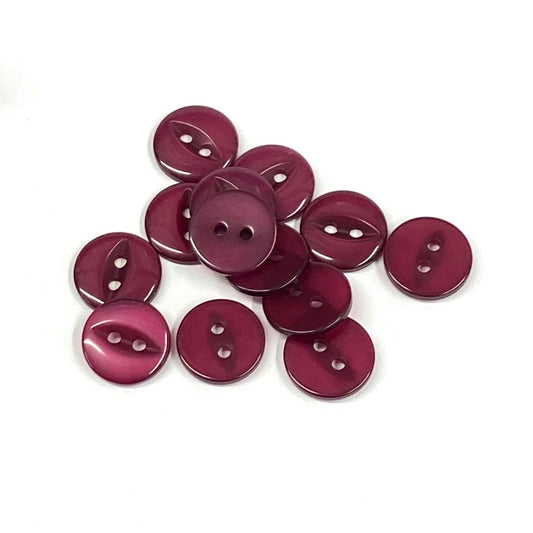SULLIVANS Button 2-Hole Maroon / Mollies New Zealand