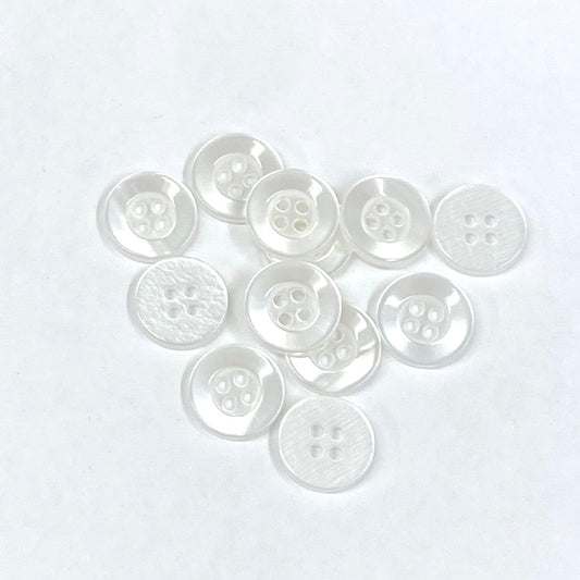 SULLIVANS Button 4-Hole White / Mollies New Zealand