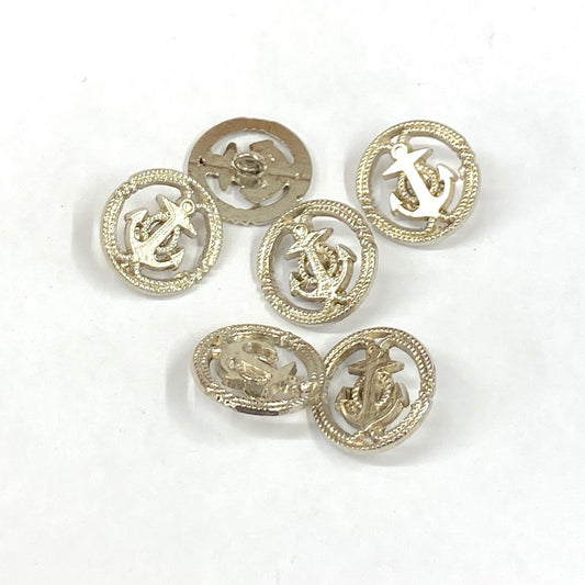 SULLIVANS Button Shanked Silver Metal 19mm | Mollies Make And Create NZ