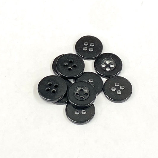 SULLIVANS Button 4-Hole Charcoal / Mollies New Zealand