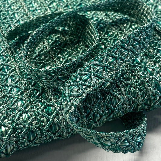 GIMP BRAID Ziggy 14mm Green / Mollies New Zealand