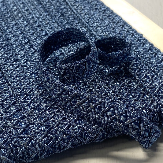 GIMP BRAID Ziggy 14mm Blue / Mollies New Zealand