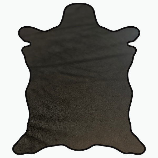 LEATHER Veg Tanned Vacchetta Oiled / Square Shoulder 7oz Black C Grade / Mollies New Zealand