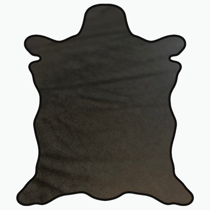 LEATHER Veg Tanned Vacchetta Oiled / Square Shoulder 7oz Black C Grade / Mollies New Zealand