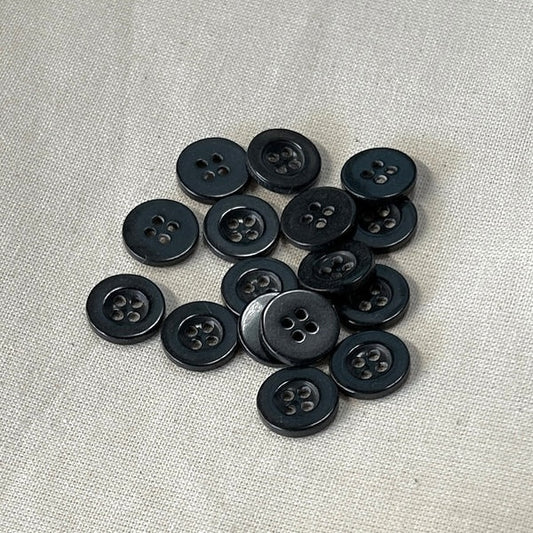 SULLIVANS Button 4-Hole Black / Mollies New Zealand