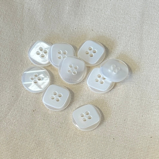 SULLIVANS Button 4-Hole White / Mollies New Zealand
