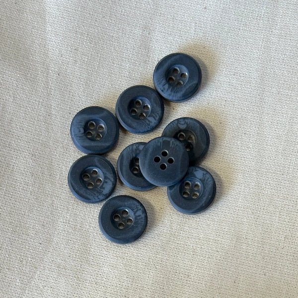 SULLIVANS Button 4-Hole Grey 14mm / Mollies New Zealand