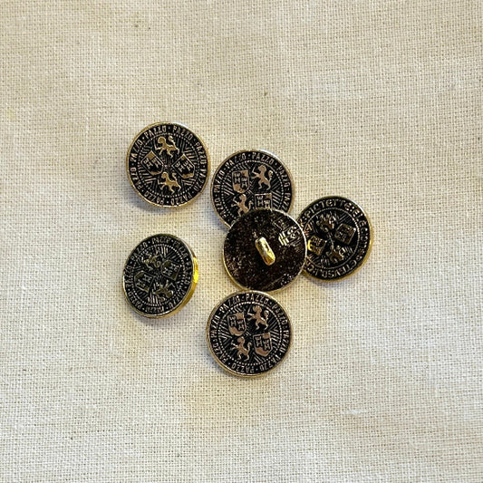 SULLIVANS Button Shanked Metallic 15mm / Mollies New Zealand