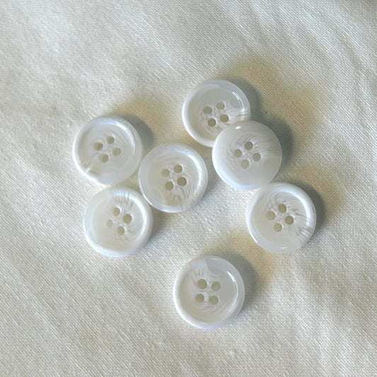 Button 4-Hole White