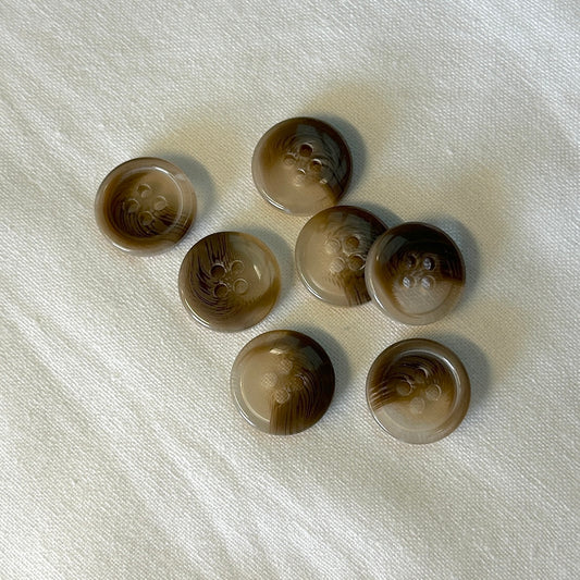 Button 4-Hole Brown