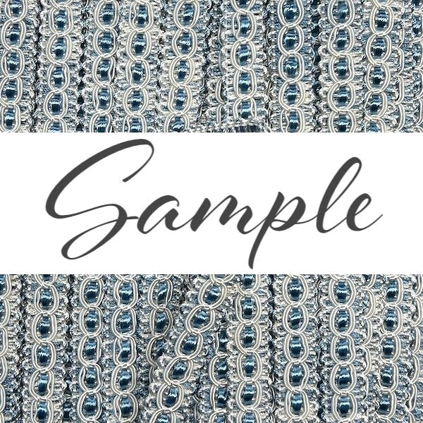 GIMP BRAID Fancy 15mm Ice Blue / Mollies New Zealand