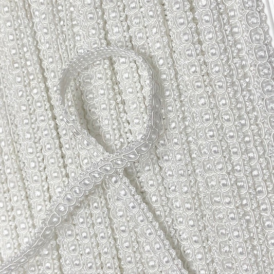 GIMP BRAID Lamp 8mm White Per meter / Mollies New Zealand