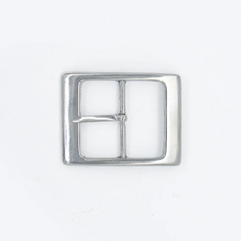 IVAN Carnaby Center Bar Buckle [discon] Nickel Plate 38mm (1-1 2") / Mollies New Zealand