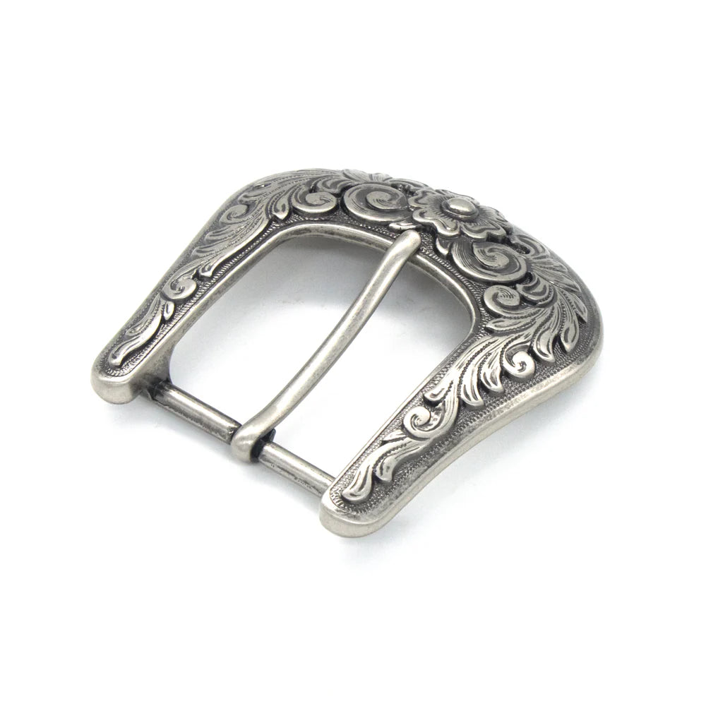 IVAN Diablo End Bar Buckle Silver Plate 38mm (1-1 2") / Mollies New Zealand