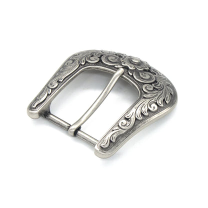 IVAN Diablo End Bar Buckle Silver Plate 38mm (1-1 2") / Mollies New Zealand