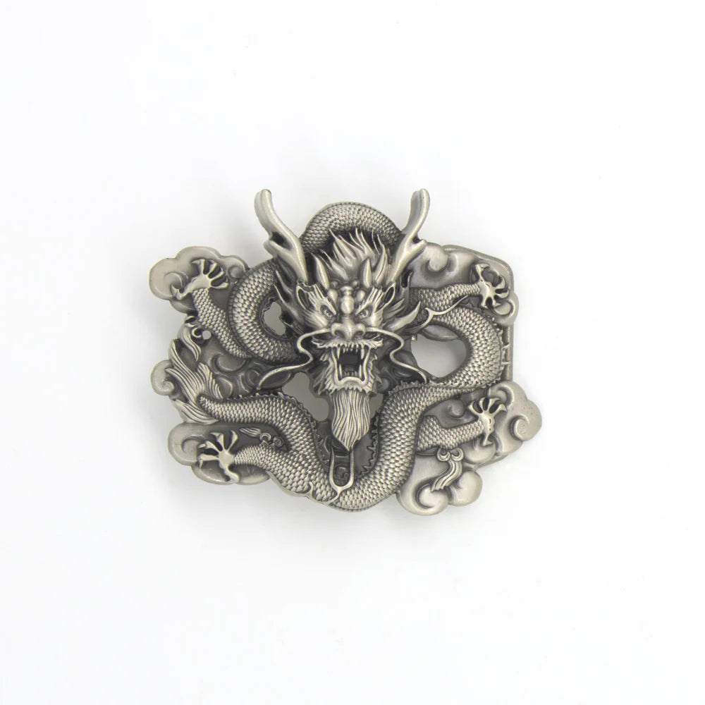 IVAN Imperial Dragon Trophy Buckle Antique Tin 38mm (1-1 2") / Mollies New Zealand