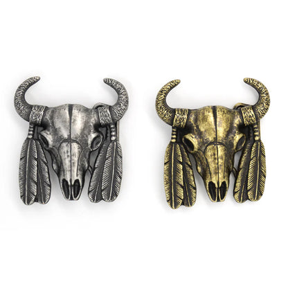 IVAN Steer Skull Trophy Buckle / Mollies New Zealand