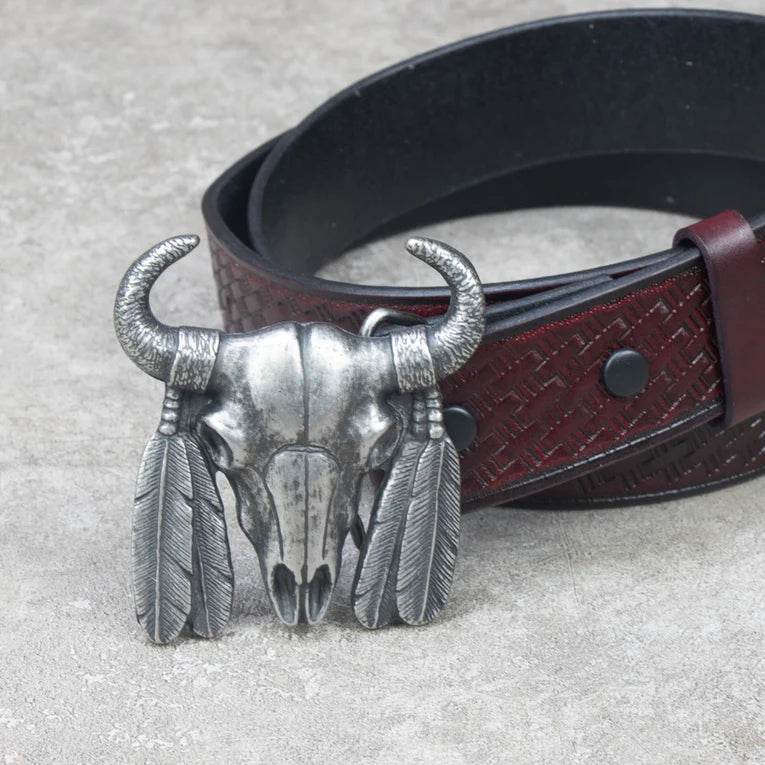 IVAN Steer Skull Trophy Buckle / Mollies New Zealand