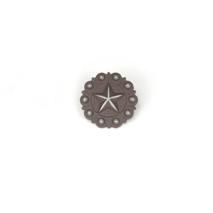 IVAN Berry Star Concho Antique Silver Rust 32mm (1-1 4") / Mollies New Zealand