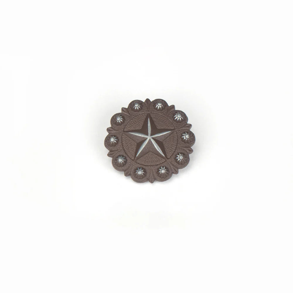 IVAN Berry Star Concho Antique Silver Rust 38mm (1-1 2") / Mollies New Zealand