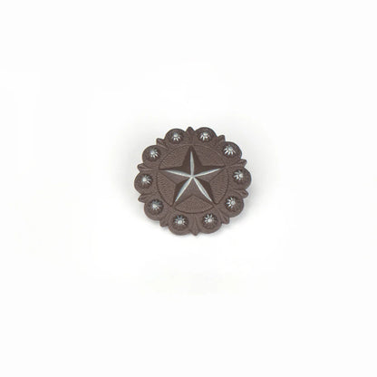 IVAN Berry Star Concho Antique Silver Rust 38mm (1-1 2") / Mollies New Zealand