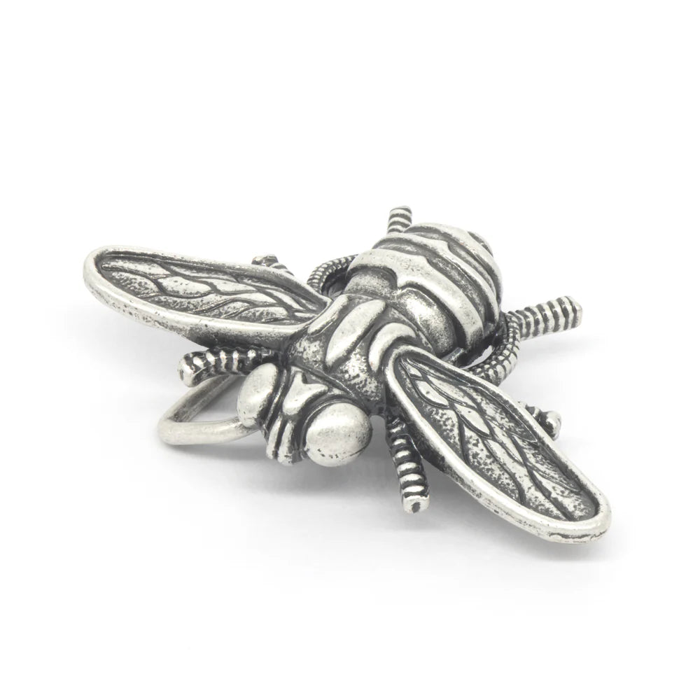 IVAN Honey Bee Trophy Buckle Antique Silver 40mm (1-1 2") / Mollies New Zealand