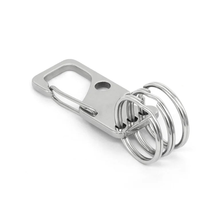IVAN Stainless Carabiner with Rings Stainless Steel 20mm (3 4" Each / Mollies New Zealand