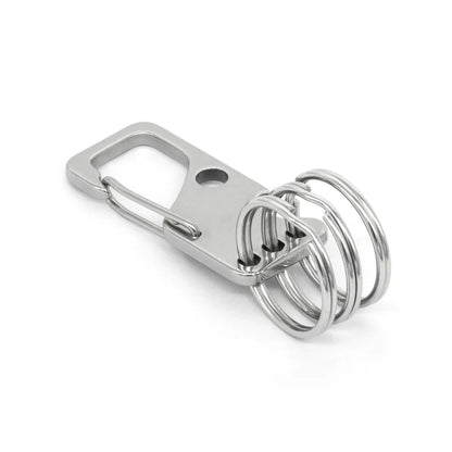 IVAN Stainless Carabiner with Rings Stainless Steel 20mm (3 4" Each / Mollies New Zealand