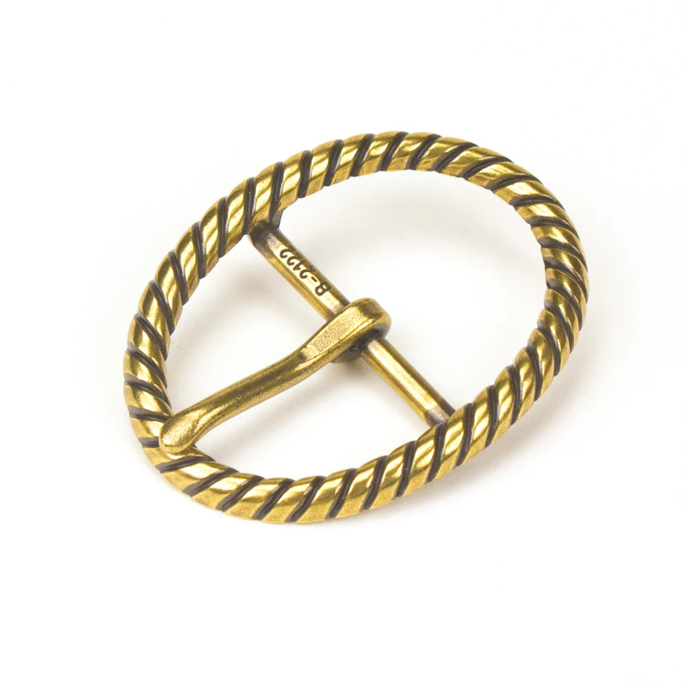 Ivan Spiral Center Bar Buckle Old English Brass 35mm (1-3 8") / Mollies New Zealand