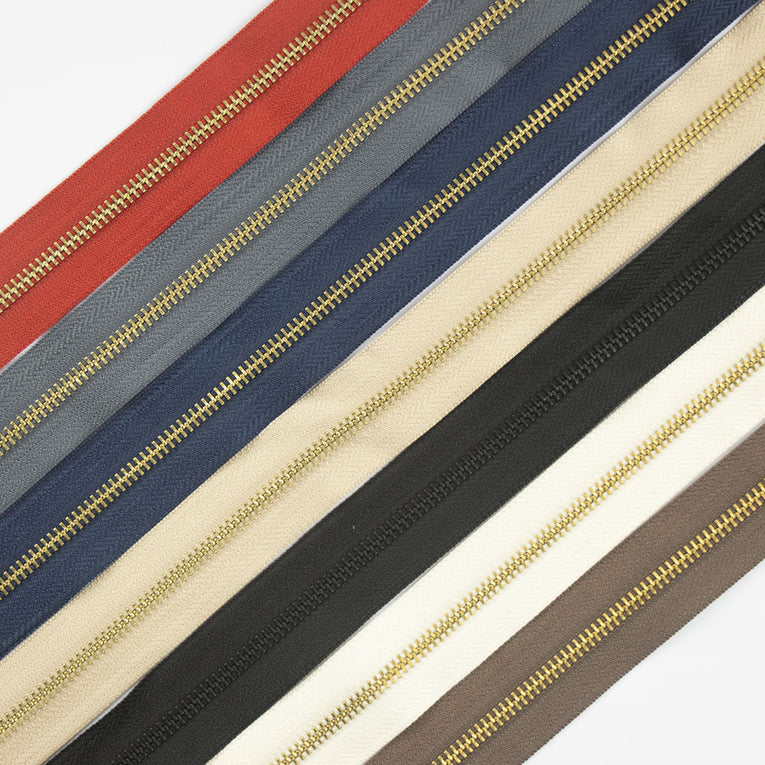 IVAN Brass #5 Zipper Tape / Mollies New Zealand