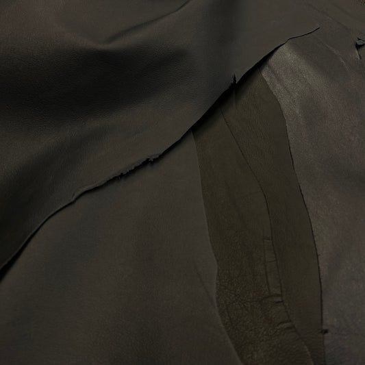 LEATHER Chrome Tan / Kangaroo Black 1-2oz Assorted Black / Mollies New Zealand