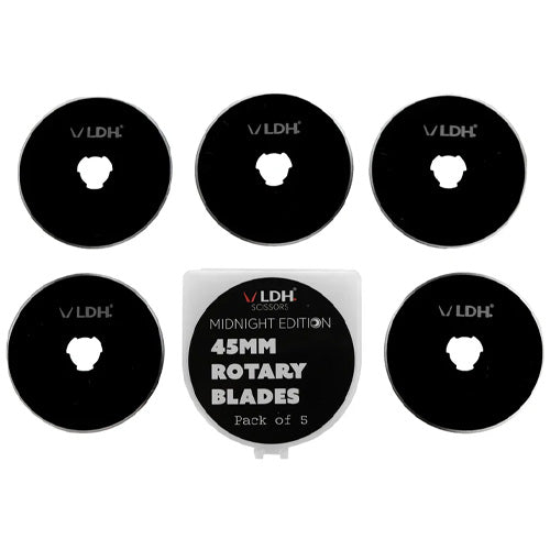 LDH MIDNIGHT Rotary Cutter Blades 45mm / Mollies New Zealand