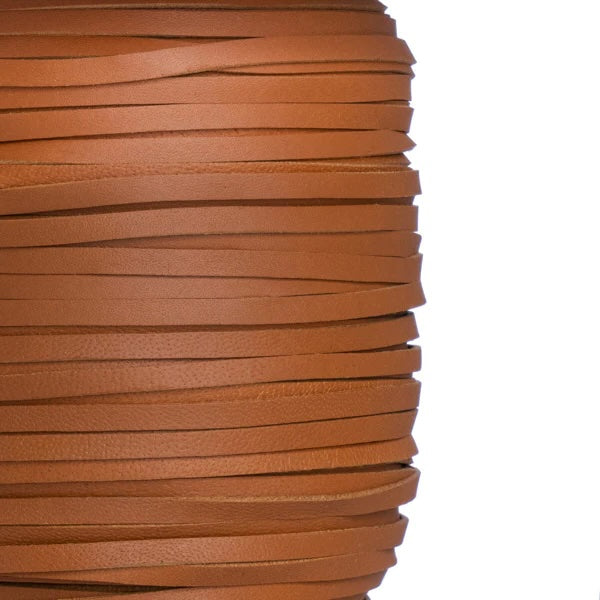 BASICS Kangaroo Leather Lacing 5mm Per Meter Saddle Tan / Mollies New Zealand