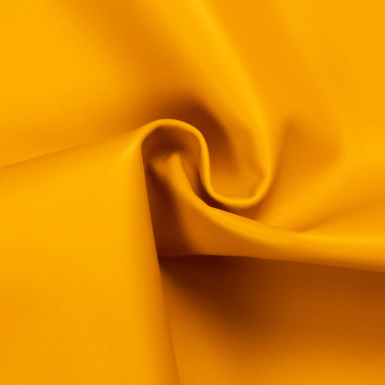 LEATHER Chrome Tanned Lamb Nappa / Whole Hide 2-3oz Golden Yellow / Mollies New Zealand