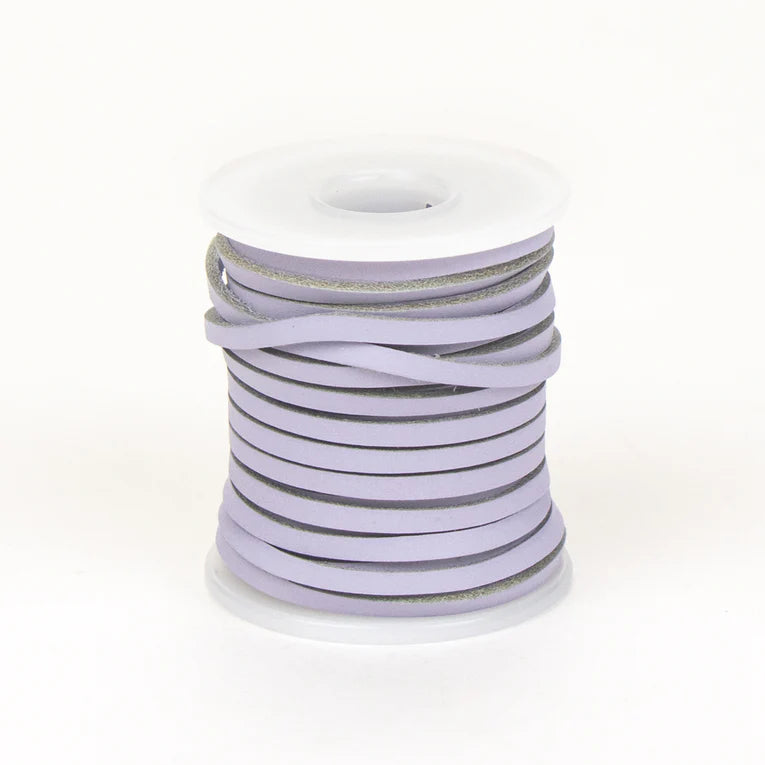 MAKERAID Veg Tan Leather Lacing 4mm 10.9m Lavender / Mollies New Zealand