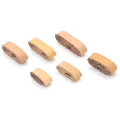 LEATHER Veg Tan Belt Keepers / Mollies New Zealand