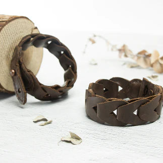 IVAN Leather Link Bracelet | Mollies Make And Create NZ