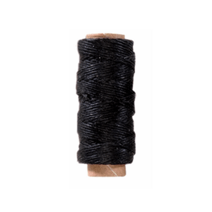 LINECO Linen Thread Black 0.4mm 18.2m / Mollies New Zealand