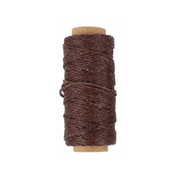 LINECO Linen Thread Brown 0.4mm 18.2m / Mollies New Zealand