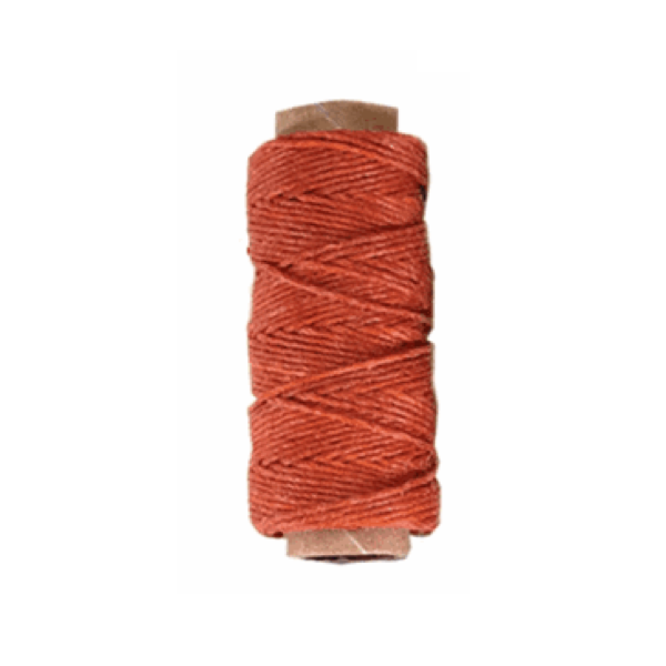 LINECO Linen Thread Orange 0.4mm 18.2m / Mollies New Zealand